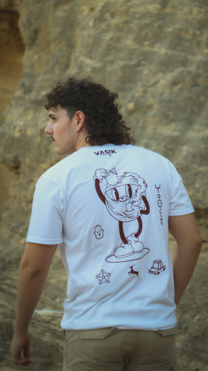 Camiseta Vasik Trip Blanca