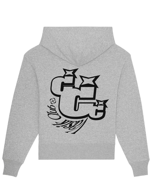 Triple Question Hoodie [Heather Grey]